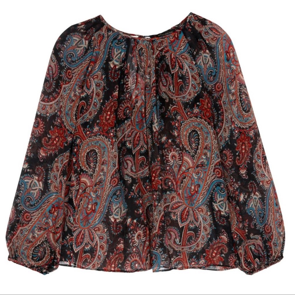 Olivia Palermo for Banana Republic Paisley Print Women's Top - Multicolor